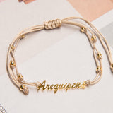 Pulseras Hilo Nudo - Arequipeña Hilo Beige