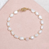 Pulseras Broche - Cuarzo Rosa