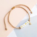 Pulseras Hilo Nudo - GIRL estrella dorada