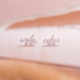 Aretes Mini - Cristal Silver