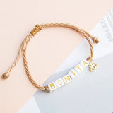 Pulseras Hilo Nudo - BONITA ojito dorado