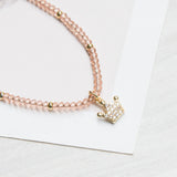 Choker- Muranos Melón dije corona circoncitos