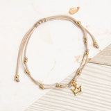Pulseras Hilo Nudo - Coronita Hilo Beige