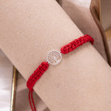 Pulseras Hilo Tejidas - Árbol de la Vida Silver