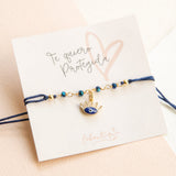 Pulseras Hilo Nudo - Isabela muranitos azules Ojito turco protector