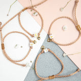 Pulseras Hilo Nudo - Tu Inicial y dije de corazón