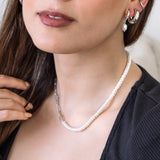 Collares - Link y perlitas Silver