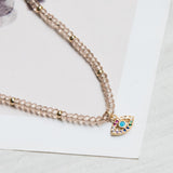 Choker- Muranos Caramelo dije ojito turco multicolor