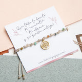 Pulseras Hilo Nudo - Laura Árbol de la vida Combinación pastel Hilo Beige