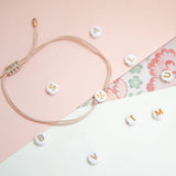 Pulseras Hilo Nudo - Tu inicial Hilo Doble Personalízala