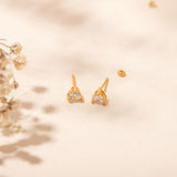 Aretes Mini - Corazón Cristal