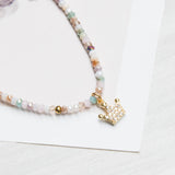 Choker- Muranos combinación pastel dije coronita circoncitos