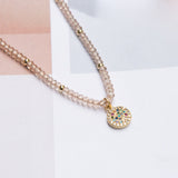 Choker- Muranos Melón dije mandalita multicolor