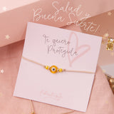 Pulseras Hilo Básicas - Ojo Turco Amarillo