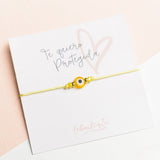 Pulseras Hilo Básicas - Ojo Turco Amarillo
