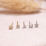 Aretes Mini - Rayito Silver