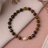Pulseras Full Cuarzos - Ojo Tigre