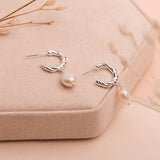 Argollas - Tangled Pearl Silver
