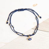 Pulseras Hilo Nudo - Ojo Turco Azul