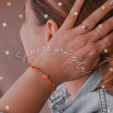 Pulseras Hilo Nudo - Rojo Ojo turco rojo