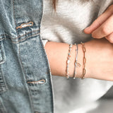 Pulseras Hilo Nudo - Laura Infinito celeste brilloso