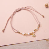 Pulsera Hilo Nudo - Isabela Perlitas Corazon circon