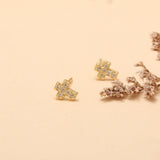 Aretes Mini - Cruz Punto de Luz