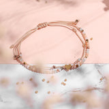 Pulseras Hilo Murano - Corazón Tonos Pastel