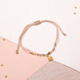 Pulseras Hilo Nudo - Isabela pastel Trébol