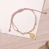 Pulseras Hilo Nudo - Isabela nude rosa perlas guadalupe animada