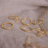 Anillos - Corazón y cristal