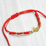 Pulseras Hilo Tejidas - Mom Rojo