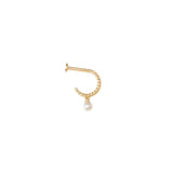Aretes Piercing - Pearl Drop
