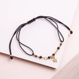 Pulseras Hilo Nudo - Isabela negra estrellita circones