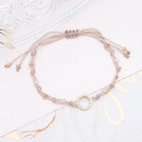 Pulseras Hilo Nudo - Karma Hilo Beige Combinación Nude Opaco