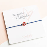 Pulseras Hilo Básicas - Azul Ojo Turco Rojo