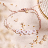 Pulseras Hilo Nudo - Nombre personalizado Nude Rosa