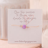 Pulseras Hilo Básicas - Inicial Lila