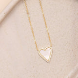 Collares - Corazón Shine Nácar