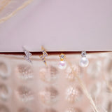 Aretes Mini - Power Glow Silver