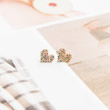 Aretes Mini - Corazoncito multicolor
