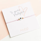 Pulseras Hilo Básicas - Rosado Ojo Turco Transparente
