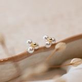 Aretes Mini - Trebol Perlitas