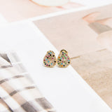 Aretes Mini - Gotas circoncito multicolor