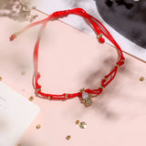 Pulseras Hilo Nudo - Rojo Ángel