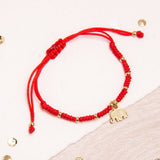 Pulseras Hilo Tejidas - Culebra Rojo Elefante