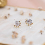 Aretes Mini - Diamante de luz y estrellas