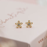 Aretes Mini - Florcita de Perlas