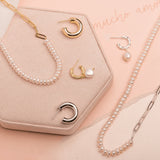 Argollas - Tangled Pearl Silver
