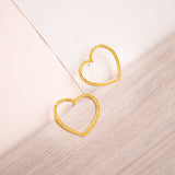 Maxi Aretes - Silueta corazón trendy